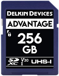 Delkin Devices 256GB Advantage SDXC UHS-I m4gV30m5g Memory Card