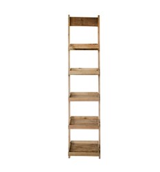 Woodm2gMetal 77m1g Ladder Shelf - Brown